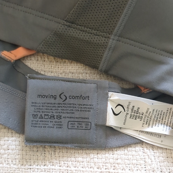 Moving Comfort Gray Sports Bra - Picture 3 of 5